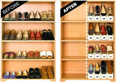 Adjustable Foldable Double-Layer Shoe Rack (2pc)