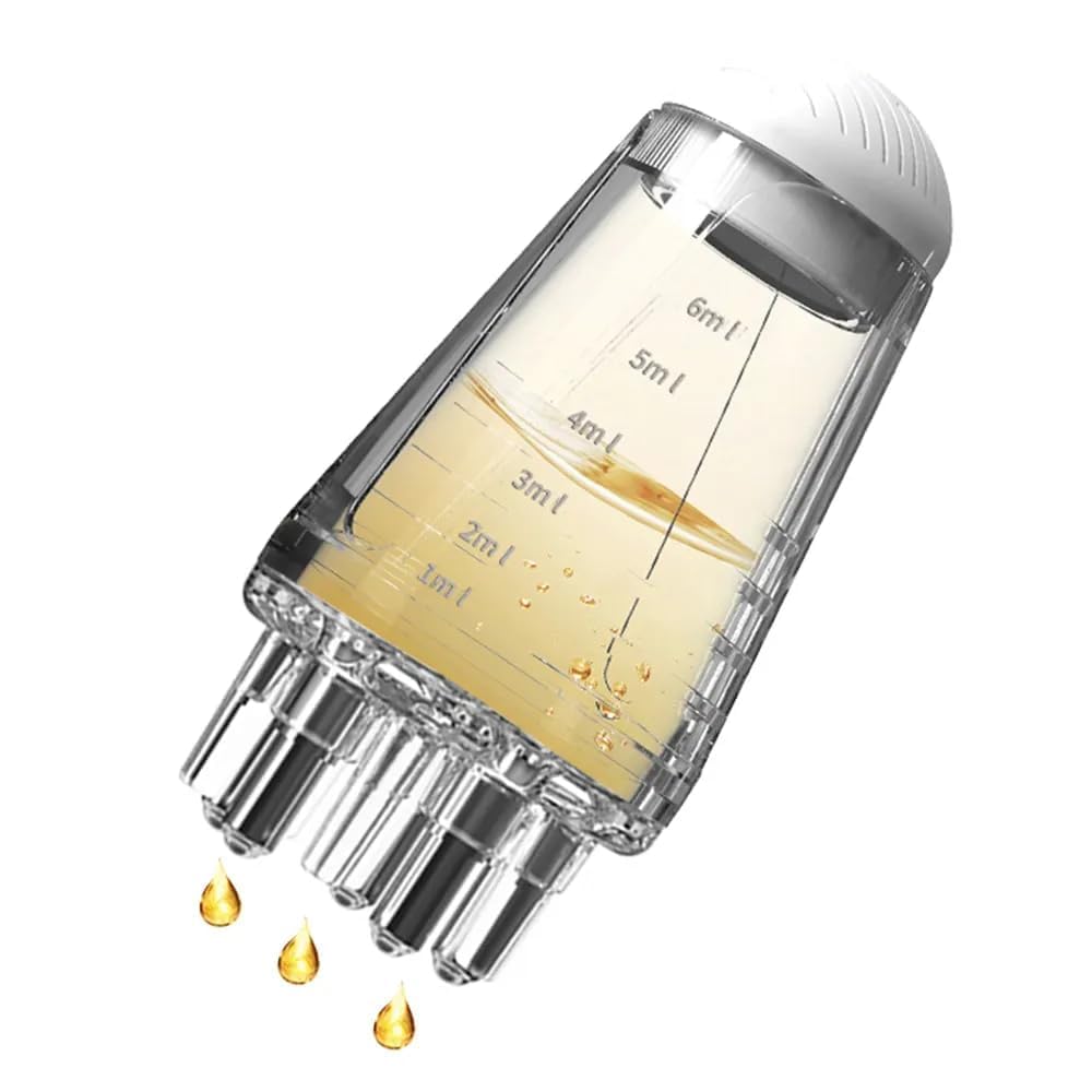 Transparent Hair Oil Applicator with Nozzles