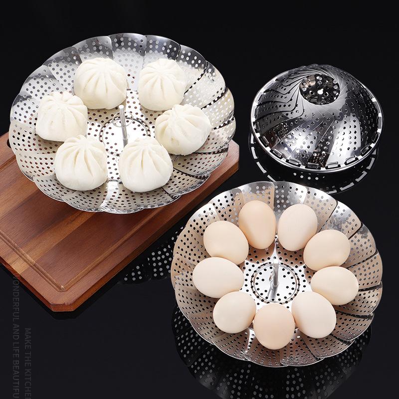 Folding Stainless Steel Vegetable Steamer Basket