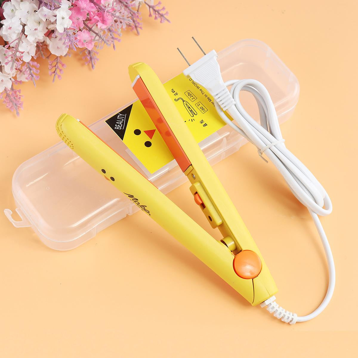 Portable Mini Hair Straightener with Ceramic Plates