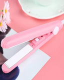 Portable Mini Hair Straightener with Ceramic Plates