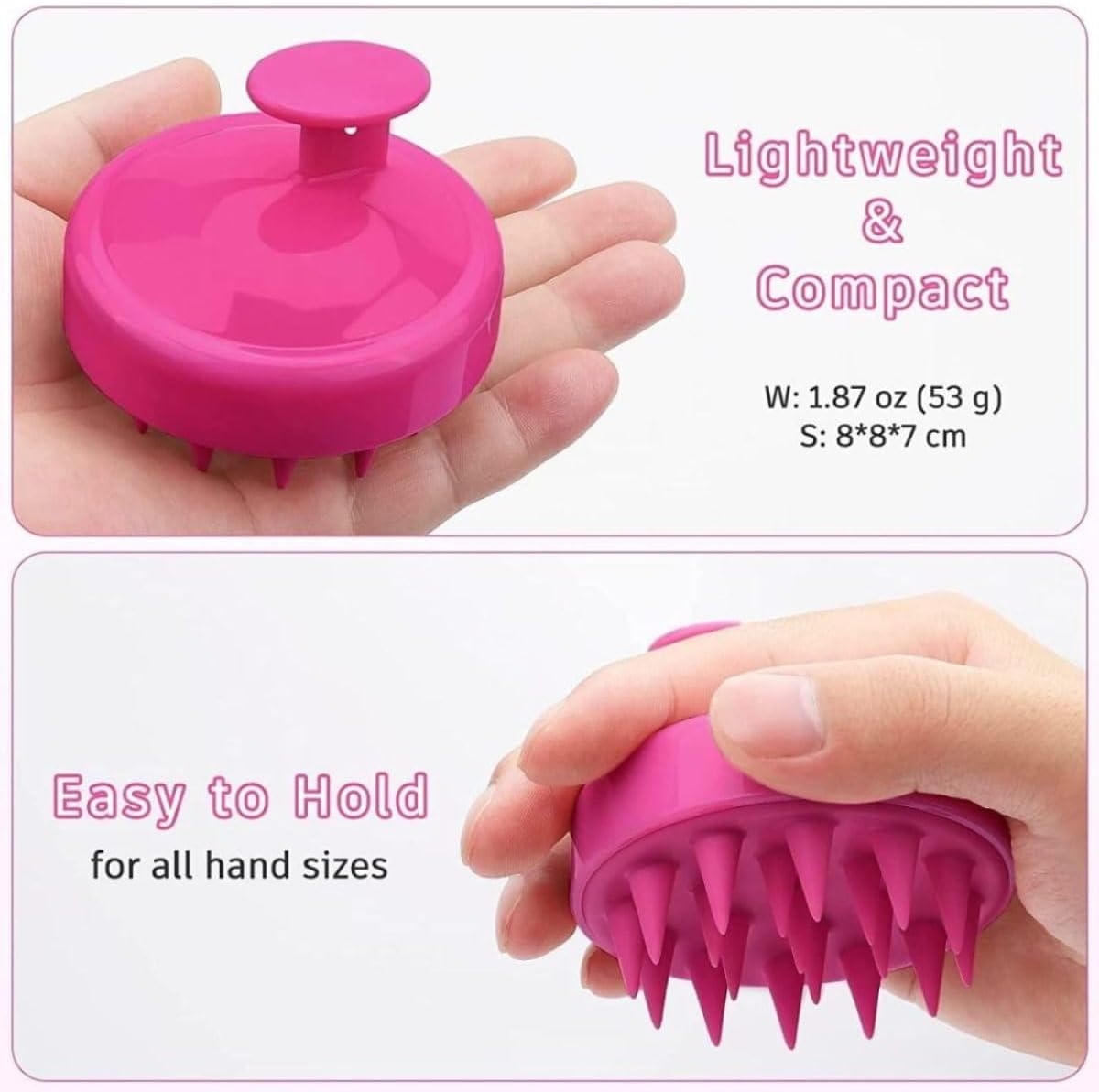 Silicone Hair Scalp Massager Shampoo Brush