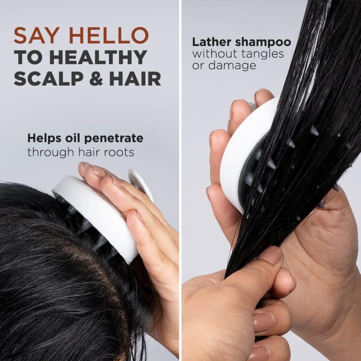 Silicone Hair Scalp Massager Shampoo Brush