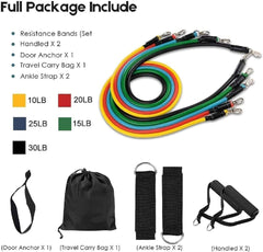 11-Piece Power Resistance Band Strength Training Set