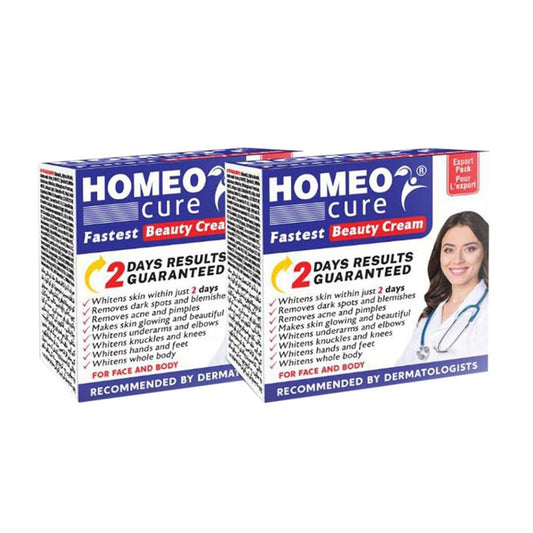 Pack of 2 Homeo Cure Whitening Beauty Cream Highly Concentrated Skincare Cream 30g