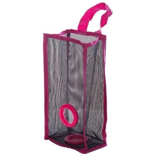 Hanging Mesh Grocery Bag Storage Dispenser