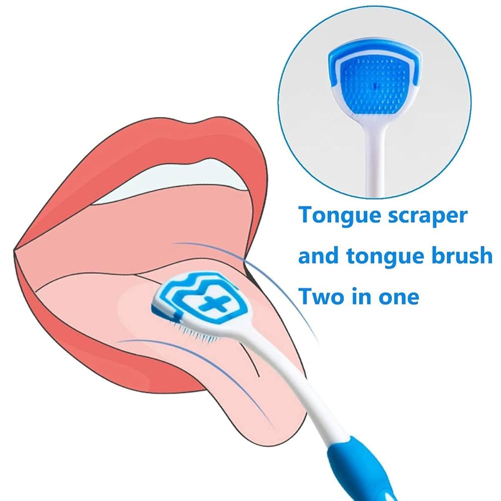 Silicone Bristle Tongue Cleaner & Scraper