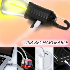 Rechargeable Portable LED Camping Lantern with Hook