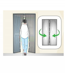 Hands-Free Magnetic Mesh Screen Door