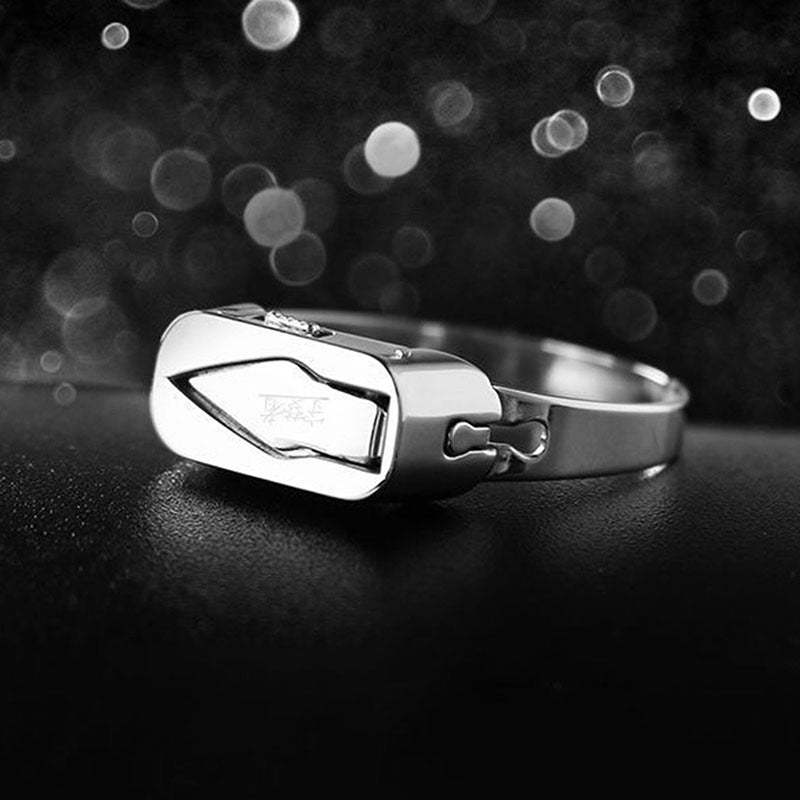 Stainless Steel Self-Defense Hidden Blade Ring