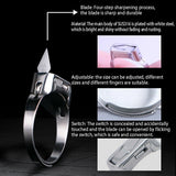 Stainless Steel Self-Defense Hidden Blade Ring
