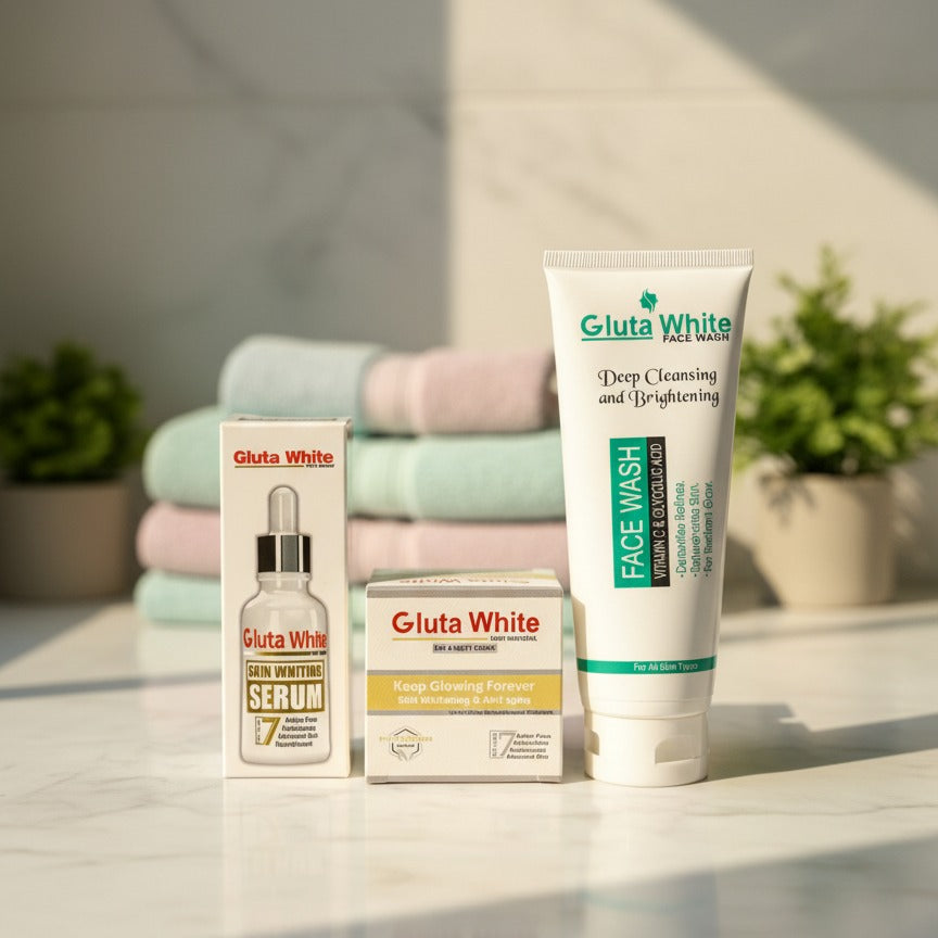 Gluta White 3-in-1 skincare bundle