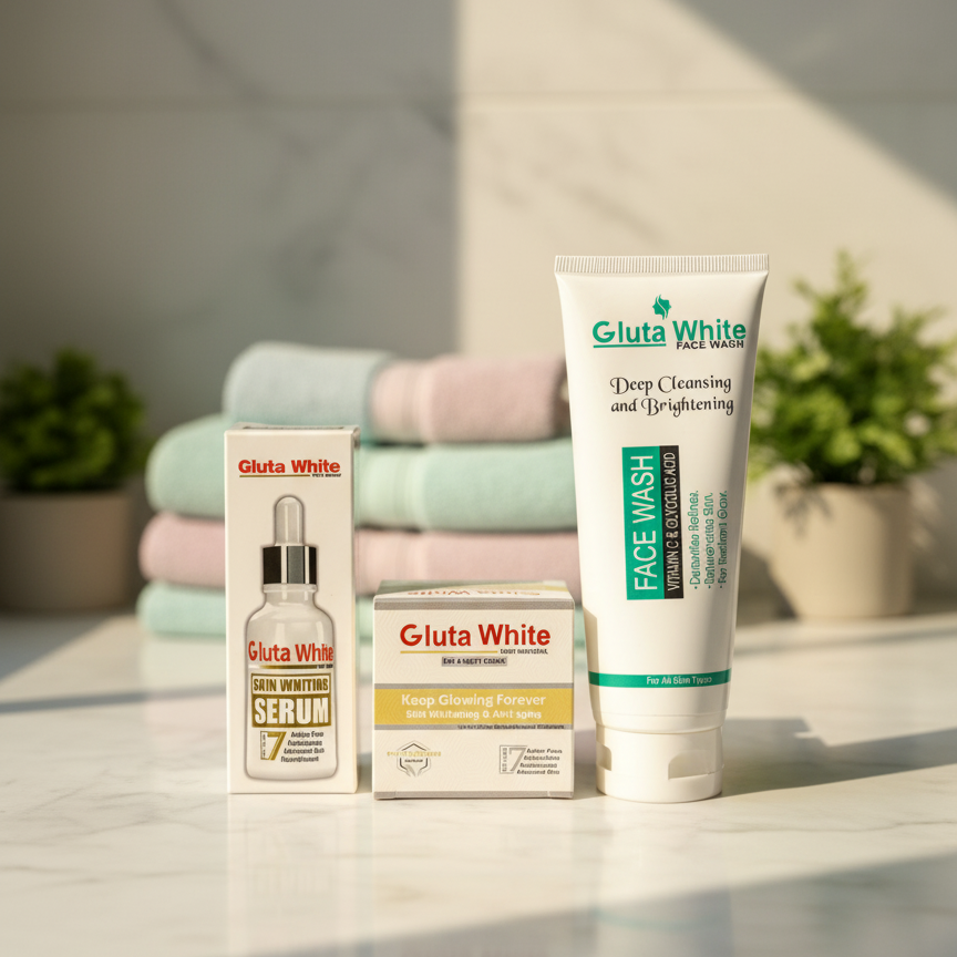 Gluta White 3-in-1 skincare bundle