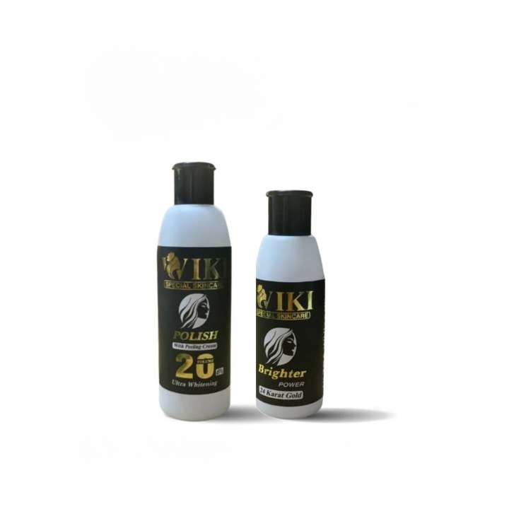 Wiki Special Skin Care Polish & Brighter Power 24K Gold - Ultra Whitening & Hydrating Formula Set