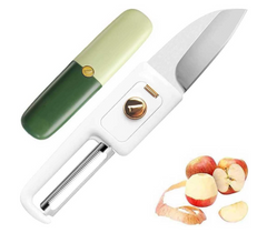 2-in-1 Stainless Steel Fruit Knife & Peeler