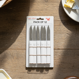 MZ-YOM 12-Piece Serrated Fruit & Vegetable Knife Set