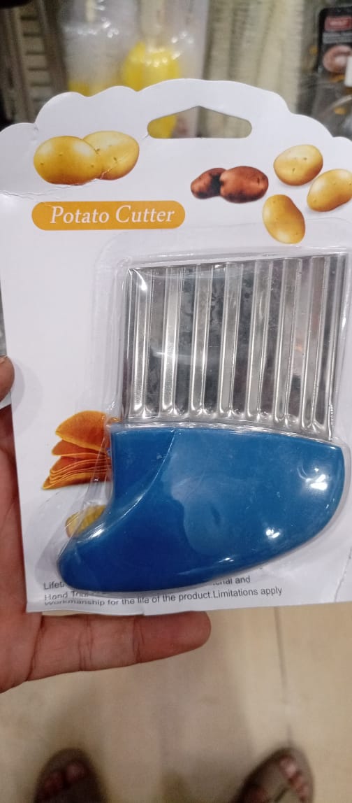 Stainless Steel Wavy French Fry Crinkle Cutter
