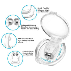 Magnetic Anti-Snore Silicone Nose Clip (4pc)