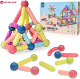 36-Piece Magnetic Building Blocks & Rods STEM Set