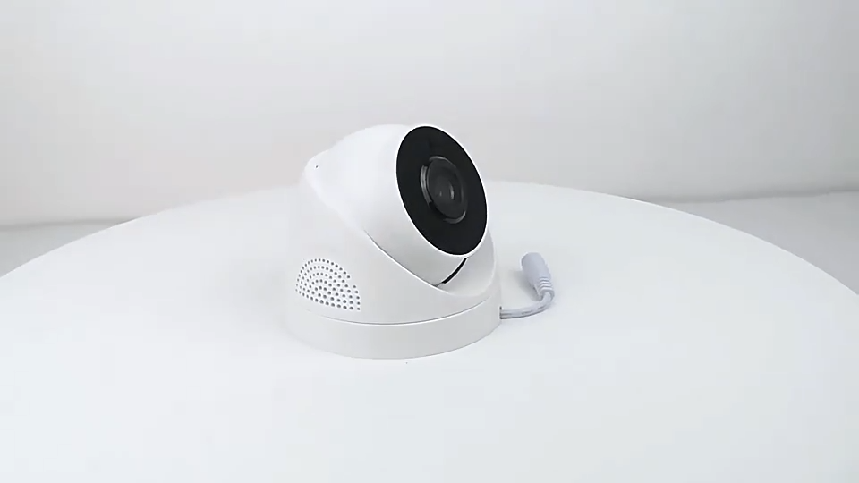 White security camera