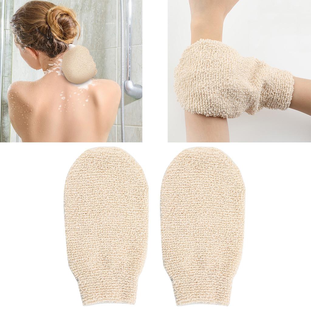 1pcs High Quality Exfoliating Gloves , Dead Skin Remover Sponge Deep Exfoliator for smoothing , Body scrubber for bathing and massage