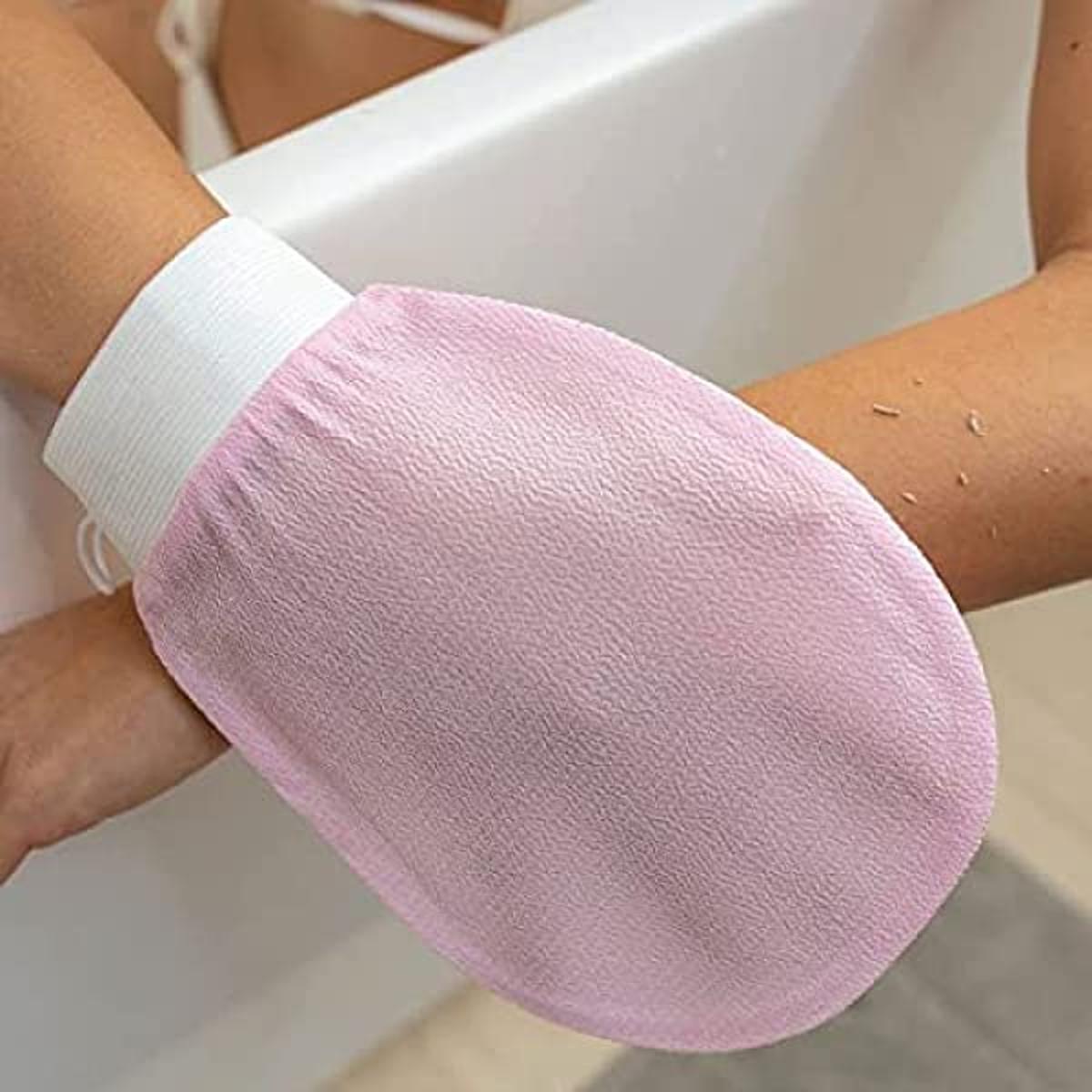 1pcs High Quality Exfoliating Gloves , Dead Skin Remover Sponge Deep Exfoliator for smoothing , Body scrubber for bathing and massage