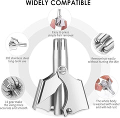 Manual Nose Hair Trimmer Set for Men and Women