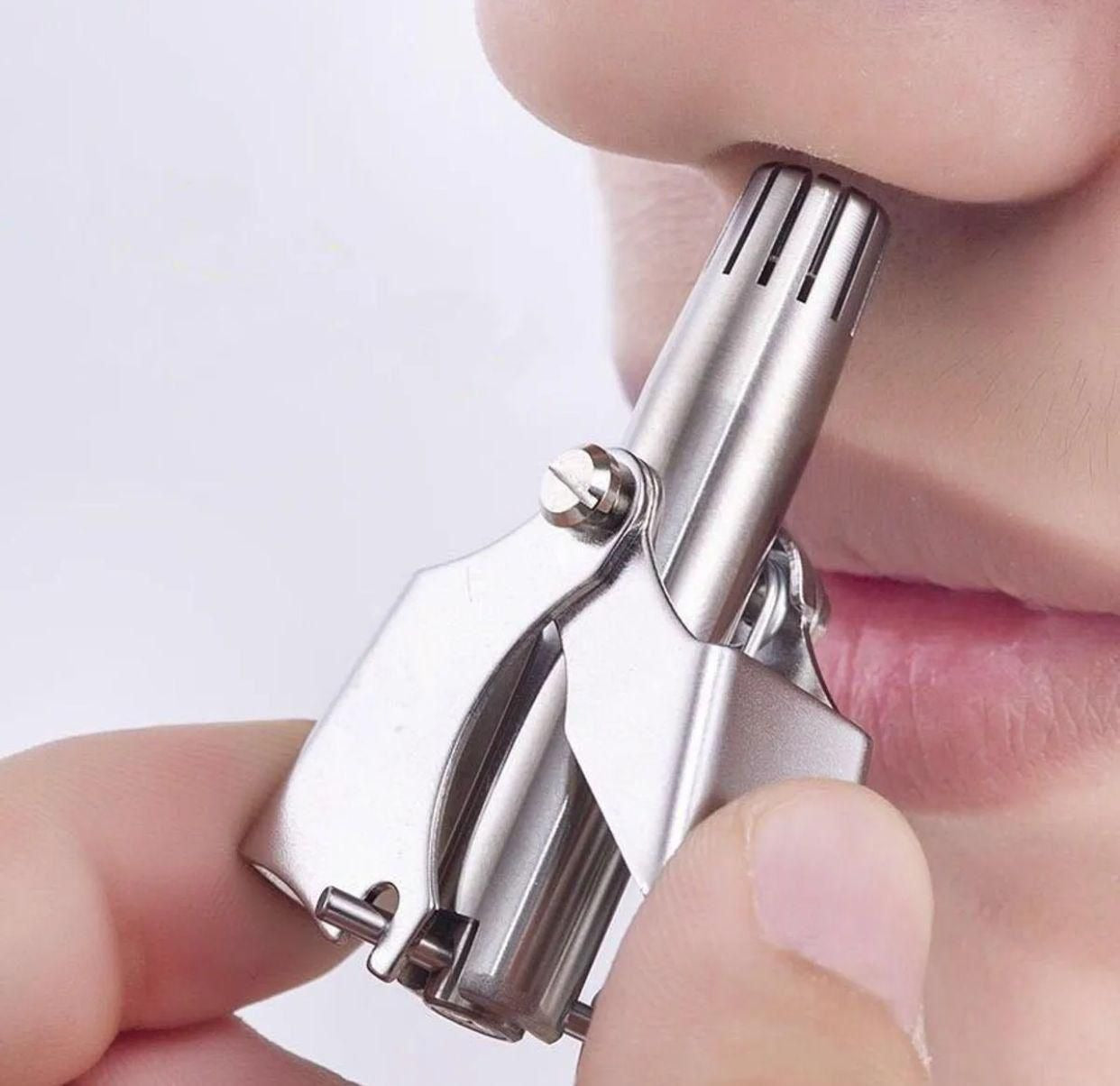 Mini Portable Stainless Steel Nose Hair Trimmer Manual Grooming Tool Safe And Durable For Easy And Comfortable Use