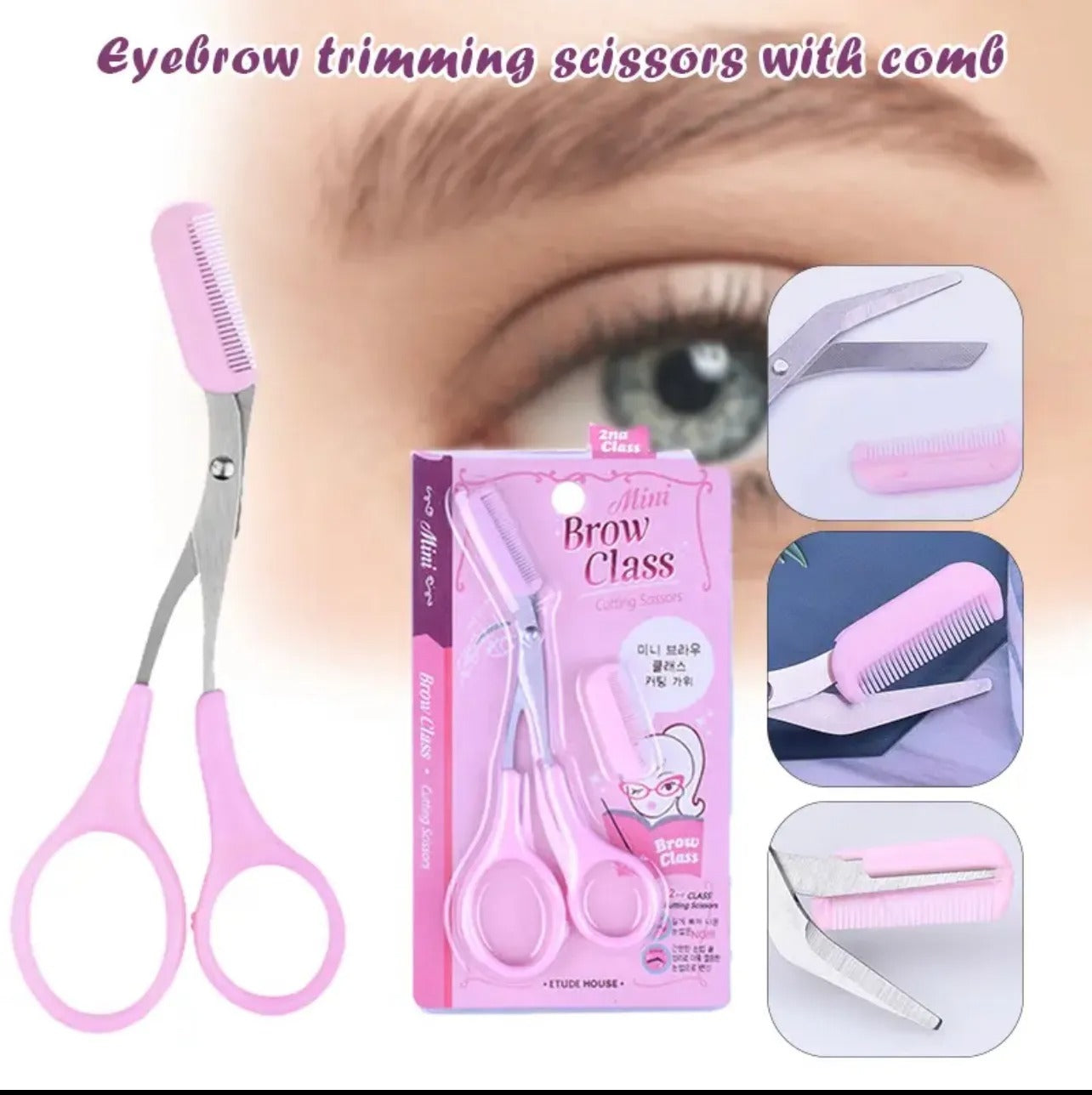 Eyebrow Shaping Scissors with Comb