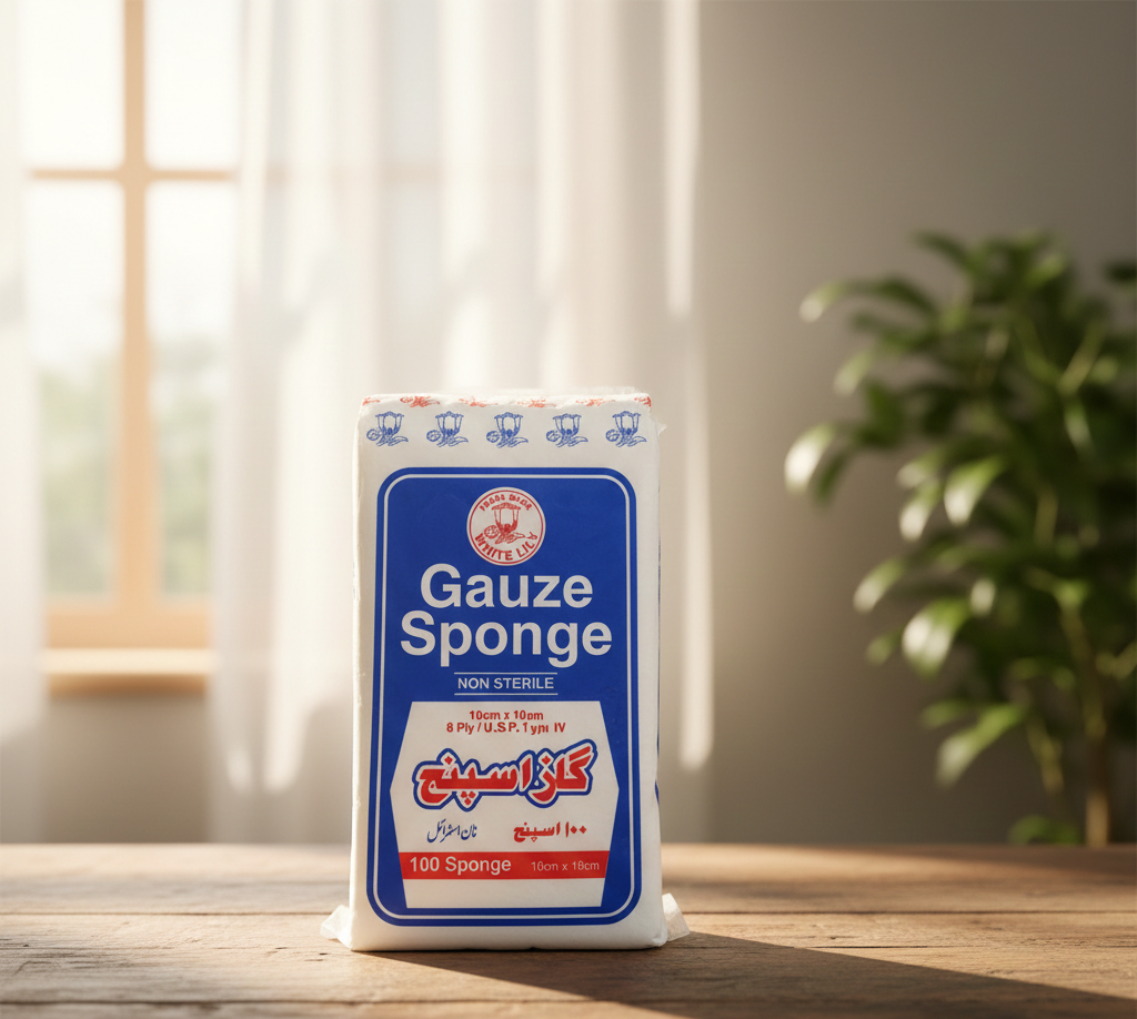 Sterile White Lily Gauze Sponges (100pc)