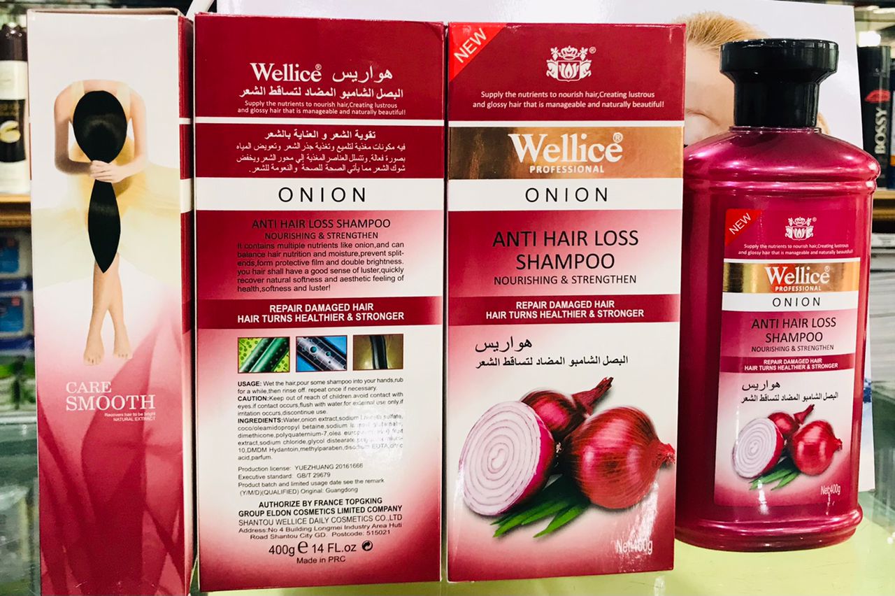 Wellice Professional Onion Anti Hair Loss Shampoo – 400g Hair Care Solution to Strengthen, Nourish & Reduce Hair Fall Naturally