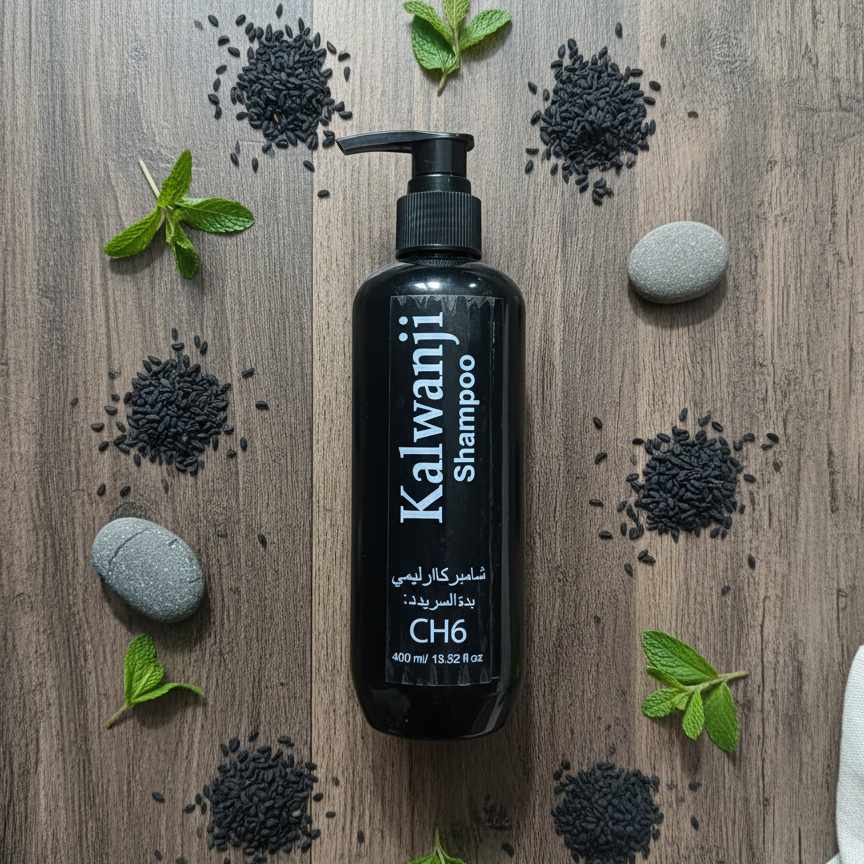 Kalwanji Shampoo (CH6) - Herbal Black Seed Formula for Hair Fall & Growth