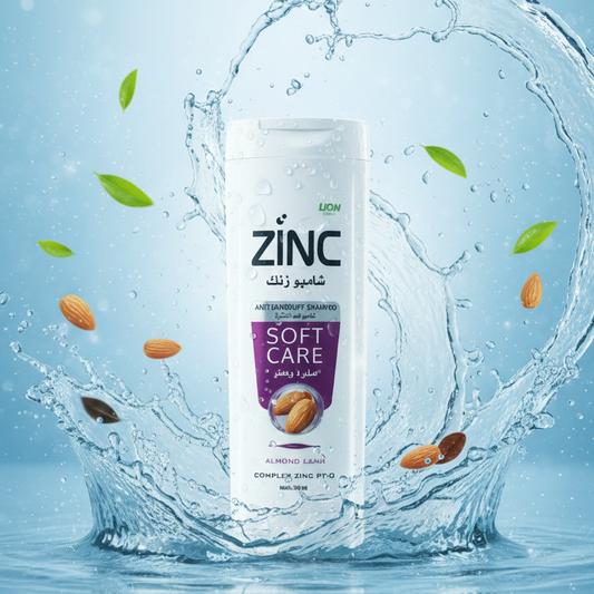 ZINC Anti-Dandruff Shampoo | For Men & Women | Complete Zinc Pro Formula | Soft Care | 340ml