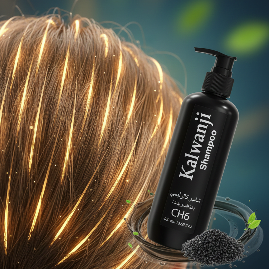 Kalwanji Shampoo (CH6) - Herbal Black Seed Formula for Hair Fall & Growth