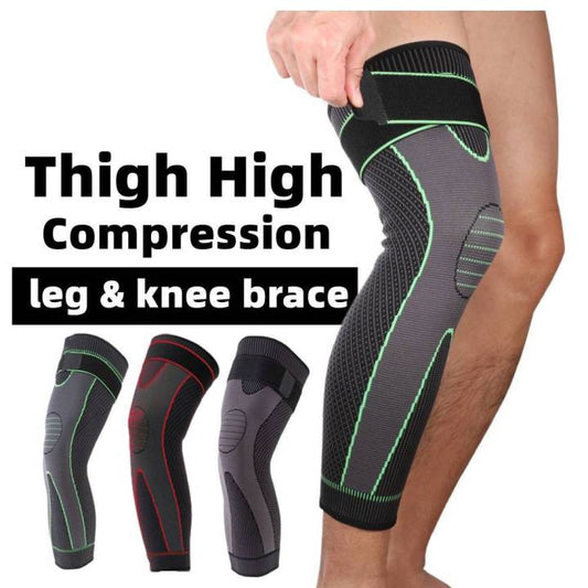 1 Pair - Knee Compression Support Sleeve Elastic Knee Brace For Pain Relief Sports Protection And Joint Stability (Random Color)