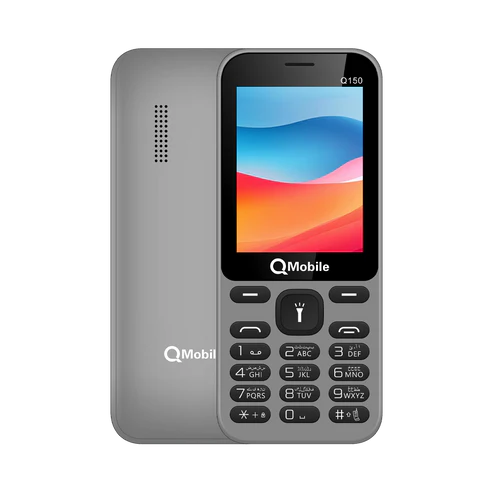 QMobile Q150 2.4 inches LED – Dual SIM PTA Approved, 1000 mAh Long Battery Life, Classic Keypad Mobile (Random Color)
