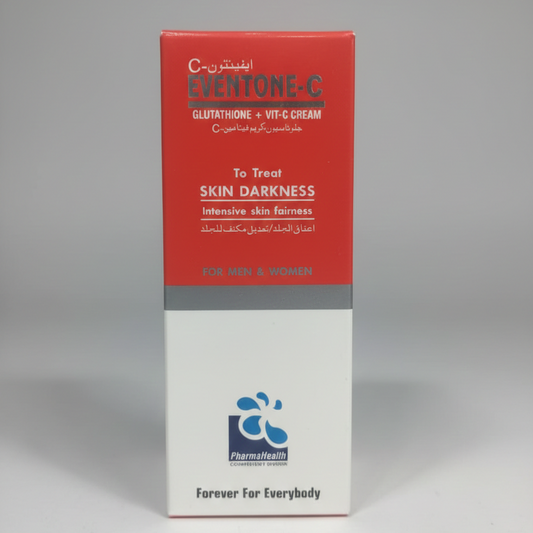 Eventone-C cream packaging on a gray background