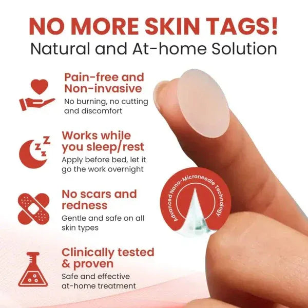 DermaSmooth Painless Skin Tag Removal Patch