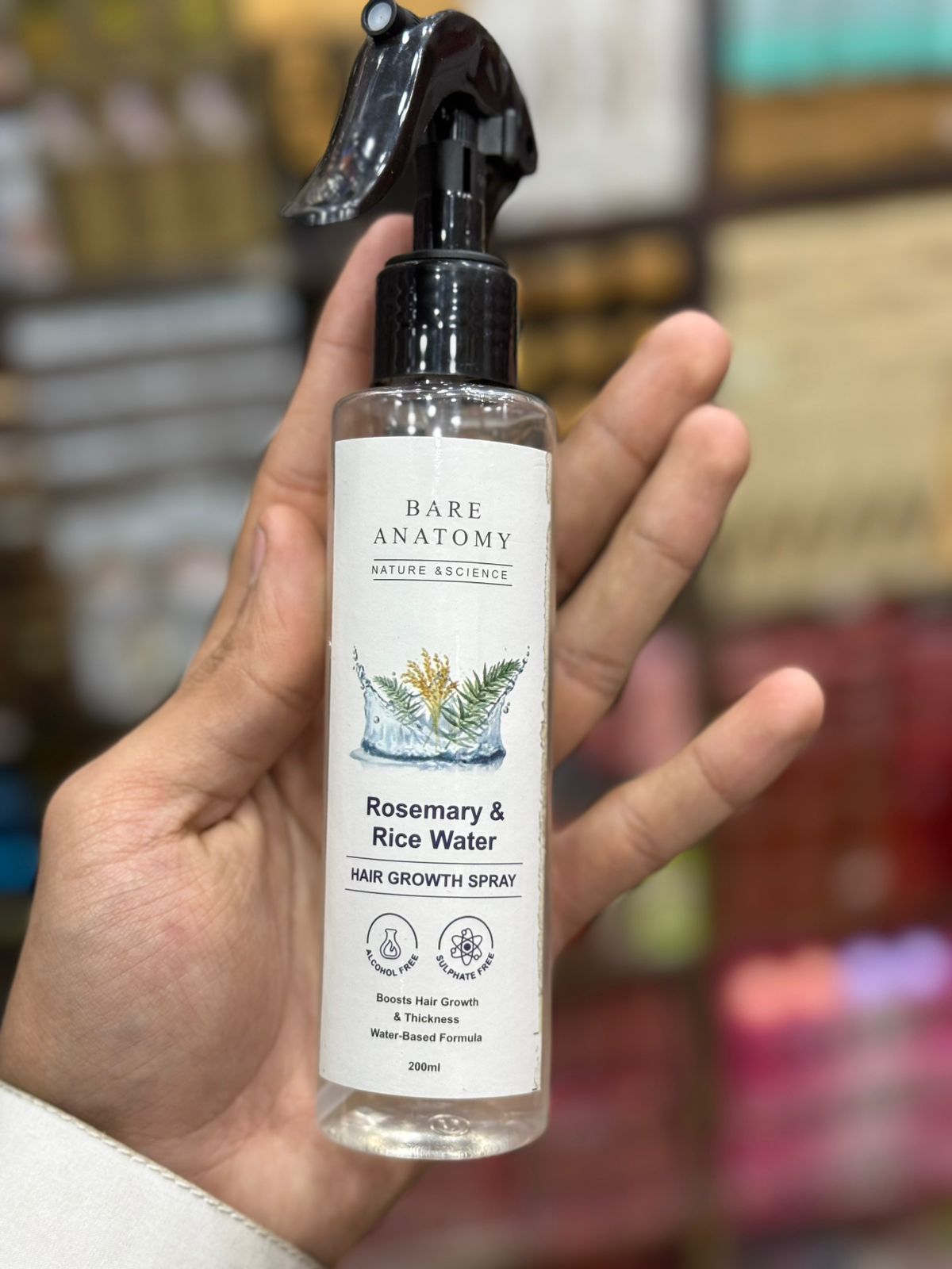 Bare Anatomy Nature x Science Rosemary & Rice Water Hair Growth Spray