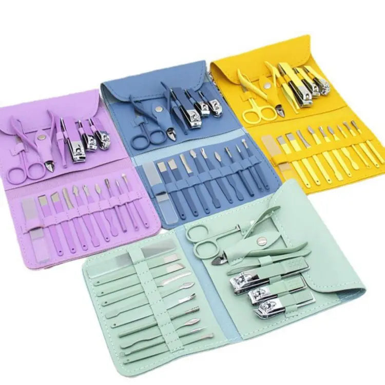 16-in-1 Professional Stainless Steel Manicure & Pedicure Set
