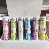 Disposable Flower Paper Soap Sheets with Portable Tube — Travel Size (100 Pcs)