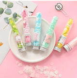 Disposable Flower Paper Soap Sheets with Portable Tube — Travel Size (100 Pcs)