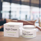 Night cream jar and box