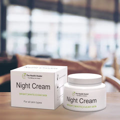 Night cream jar and box