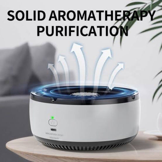 Air purifier with solid aromatherapy purification ash tray
