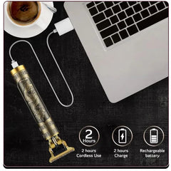 Vintage T9 Professional Cut & Shave Trimmer High-Precision Hair Grooming Device For Men (metal body)