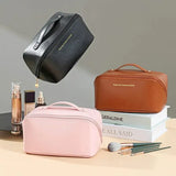 Large Capacity Black Travel Cosmetic Bag
