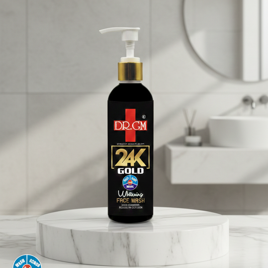 Dr. GM 24K Gold Face Wash bottle