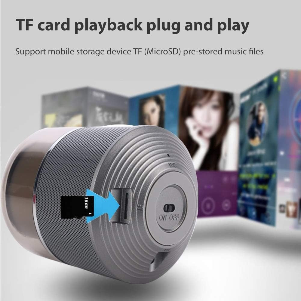 Gray speaker with TF card slot