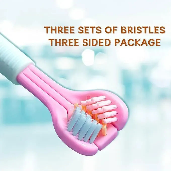 3-Sided Ultra-Soft Oral Care Toothbrush (2pc)